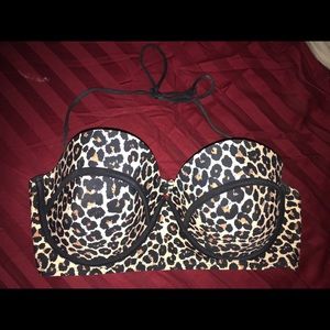 Cheetah Print bathing suit top